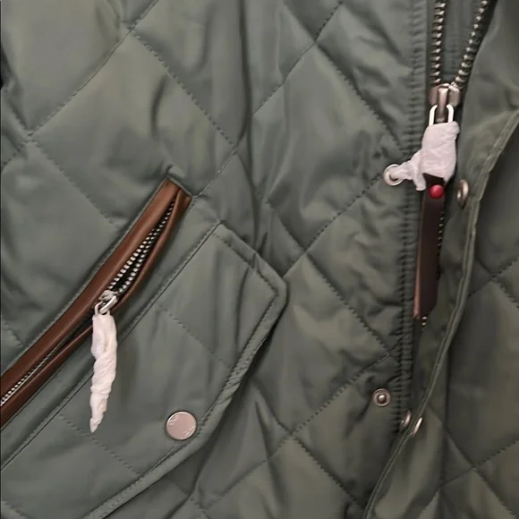 NWT Robert Graham Olive Quilted Men's Puffer Jacket - Picture 5 of 10